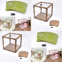 조립식 응모함 갈색 추첨함 고객의소리함 전원주택우체통 칭찬함 주택우편함 단독주택우편함 아크릴응모함 고, 연두