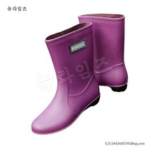 레인부츠 4호 여성용 미들 앵클 패션 방수 PVC 내마모 주방 작업화 YD 뉴타임즈 C307V058