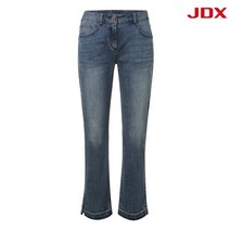 JDX 여성 밑단 톤 워싱 데님 팬츠 X2SMPTW52BL