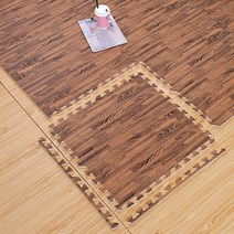 퍼즐매트 조립매트 우드조립매트 EVA 31x31cm 층간소음매트 거실매트 유아매트 놀이매트 아기매트, D타입(그레이)