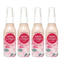샤프란케어 스타일러 핑크은은한향 100ml 정전기방지 휴대용 섬유탈취제, 4개