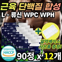 [할인 특가] 류신 루신 뉴신 유신 동물성 식물성 WPH WPC 유청 농축 완두 단백 근육 합성 헬스 운동 스포츠 단백질 담백질 엘 L 로이신 로아신 필수 아미노산 캡슐 분말 정, 90정 x 12개 + 사은품