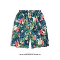M-3XL 남성용 여름 컴포트 반바지 하와이안 패션 루스 비치 파이브 포인트 K2134