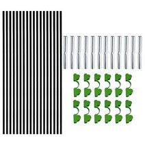 비닐하우스 활대 강선 정원 그물 메쉬 키트 전체 보호 야채 과일 DIY 높이 조절 침대 클램프 조류 방지 18, 01 Without Mesh