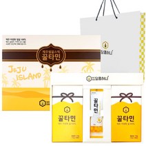 꿀타민 제주벌꿀 스틱 선물세트 8호 12g x 21p + 쇼핑백, 5세트