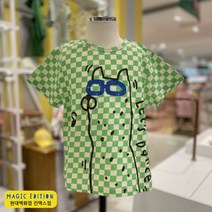 [매직에디션9] 덕콰이어트 치치라인체크티셔츠 라이트그린 DQ32HTS112