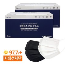 국산 일회용 덴탈마스크(100매)/비에이스, 대형 화이트(100매)