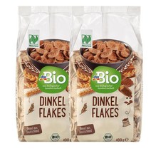 디엠바이오 dmBio Dinkelflakes 독일 스펠트 플레이크 시리얼 400g, 2팩