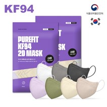 퓨어핏 KF94 2D새부리형 컬러마스크 25매입지퍼팩, 쿠팡 KF94카키, 쿠팡 본상품선택