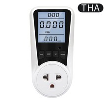 나인틴 디지털 전력계 AC EU LCD 전기 소비 전력량 Kwh 에너지 계량기 FR US BR 전력 분석기, [07] TH Plug, TH Plug
