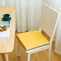 MEIISEO여름 쿨방석 쿨매트 사무실 남감 매트, 40*40cm, 코튼과 린넨 밝은 노란색