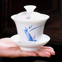 C2L 마음휴식 도자기 개완 전통다기 120ML 난 차도구 다기찻잔 다기잔 예쁜찻잔 전통찻잔 찻잔 티웨어