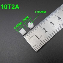 평기어 0.5M 플라스틱 스퍼 기어 Apeture 2mm 1.95mm 7/8/9/10/11/12/13/14/15/16/18/20/24 톱니 7T 8T 9T, 10 0.5M13T2AL 50PCS