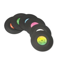 [천삼백케이] [진바스] 레코드 LP판 커피잔 받침대, 단품