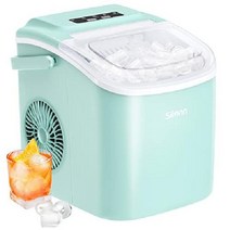 Silonn 자동세척 총알얼음 제빙기 26파운드, 녹색_제빙기, 녹색