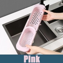 예쁜그릇 주방 싱크 주최자 식기 드레이너 주최자 비누 수건 랙 홈 랙 골드 유럽 홈파티, 분홍색