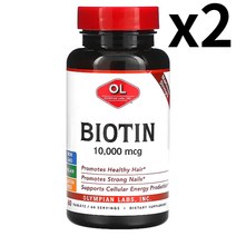 Olympian Labs 올림피언랩 비오틴 10000mcg 60 정 X2팩, .개, .