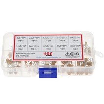 탄탈럼 커패시터 모듬 키트 박스 10 값 16V 100 개