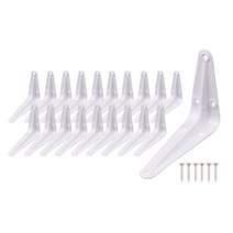 철물대장 선반대 까치발 백색 검정, 100x75 화이트(20개)