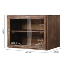 일본식 미닫이 원목 그릇장 사이드 캐비닛 옛날찬장 레트로하우스 홈카페, DZ-32_이중문