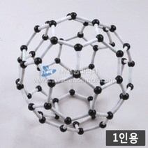 (1인용)흰색 플러렌(풀러렌) 축구공 만들기, 단품