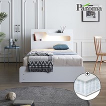 파로마 파로마 에단 평상형 수퍼싱글 수납침대 포켓매트리스, 그레이