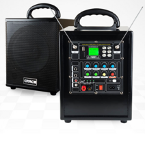 EG-153 강의용 이동식앰프 스피커 2ch 150W 포터블, 2. 핸드 마이크 + 헤드셋 마이크