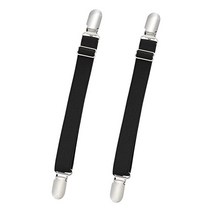 Harrison Howard 4팩 신축성 있는 조절 가능한 여성용 부츠 스트랩 바지 스터럽 엑스트라 헤비 튼튼한 클립 포함, 11.8 Inch - 6 pcs