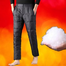 신사 패딩바지 오리털 겨울 방한 바지깔깔이