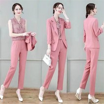미스손 여성 봄가을 블라우스 정장 자켓 바지 쓰리피스