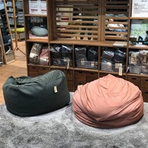 초대형 원룸 1인용 빈백 소파 무지 마약 쇼파, 그린