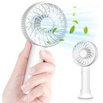 일본직발송 2. NINONLY 휴대용 선풍기 소지 선풍기 USB 충전식 미니 선풍기 탁상 선풍기 초소형 강풍 4단, One Size, 화이트