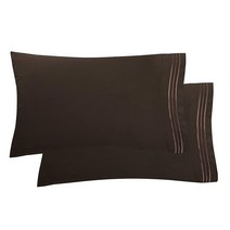 Elegant Comfort 럭셔리 울트라 소프트 2피스 베개 커버 세트 1500수 이집트 품질 극세사 더블 브러시 주름 방지 표준 사이즈 라임, Standard/Queen Size