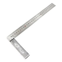 쉽게 변형되지 않는 직각 알루미늄 합금 자 300mm 목공용 길이측정자 설계도구 _ 22092786EA, 쿠팡 3번샵 본상품선택