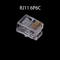20/50/100 개/몫 rj11 6p2c 전화 인터넷 모듈 형 플러그 잭 커넥터 RJ-11 크리스탈 헤드 금도금 6u, 03 50pcs_02 RJ11 6P4C