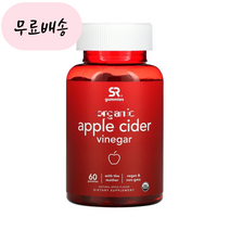[스포츠리서치]-M1-Sports Research Apple Cider Vinegar Gummies 애플사이다비니거 사과식초 구미 60개