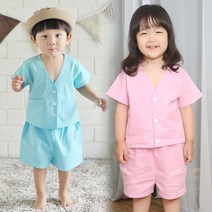 까꿍놀이터 유아동의류 국내제작 / 시원쿨모시상하세트