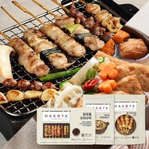 하코야 닭모둠꼬치구이 350g + 통 닭다리살꼬치 370g + 오뎅전골kit 751g, 통! 닭다리살꼬치 370g