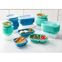 (미국직배송) 러버메이드 밀프랩 컨테이너 밀폐용기 100피스 (Rubbermaid 100-Piece), 100개