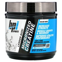 BPI Sports 마이크로나이즈 크레아틴 모노하이드레이트 무맛 600g