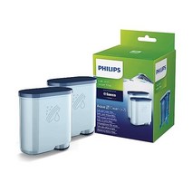 PHILIPS AquaClean 정품 석회질 및 정수 필터 최대 5000컵까지 석회질 제거 없음 석회질 형성 감소 AquaClean 필터 2개 CA690322, Filter, 1-Pack