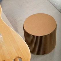 페스티벌 종이의자 축제 골판지 절약형 지름 높이, 옵션A