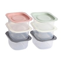우리 집밥 밀폐용기 전자렌지 냉동밥보관 소분용기 300ml 옵션선택, 300ml_10개(20p)_덮개 블랙