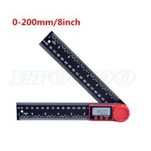 정밀측정기 0-200/300mm 탄소 섬유 디지털 각도 눈금자 경사계 고니 오 미터 tractor 파인더 측정, 01 0-200mm
