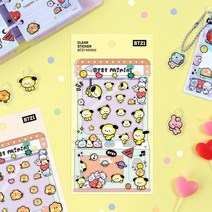 [BT21] 클리어 스티커 [미니니]/디자인문구 데코아이템 스티커 데코스티커, MANG