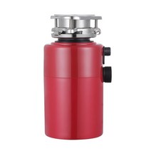 음식물 쓰레기 처리 분쇄기 폐기물 스테인레스 스틸 그라인더 가전 제품 주방 독일 110V/220V, [01] 빨간, [02] 미국, 02 Red