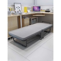 보호자용 침대 접이식 바퀴 병원 간병 간호 이동식, 표준(하드 보드 + 두꺼운 스펀지) 60CM