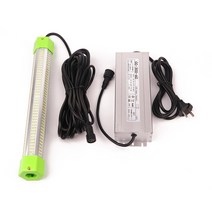 ac 110v 220v 300w 6면 녹색 흰색 파란색 노란색 알루미늄 고성능 led 잠수정 수중 낚시 빛, 100-240v 300w 흰색