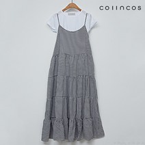 [코인코즈] 반팔 세트 뷔스티에 캉캉 롱 원피스 (IY3SO3040)