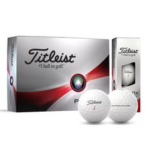 타이틀리스트 정품 2023 PRO V1X 4피스 12구 골프볼, 화이트